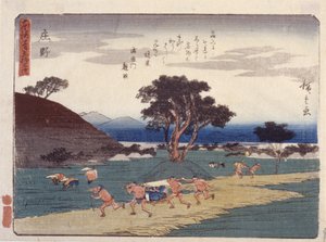 Shono door Ando or Utagawa Hiroshige