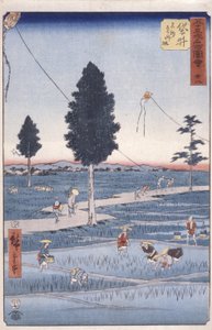 Station 28, Fukuroi door Ando or Utagawa Hiroshige