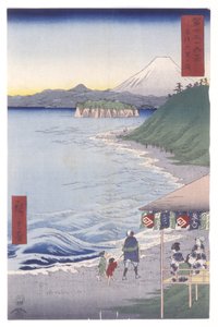 Het zeven-ri strand in de provincie Sagami
