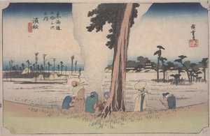 Winterscène door Ando or Utagawa Hiroshige