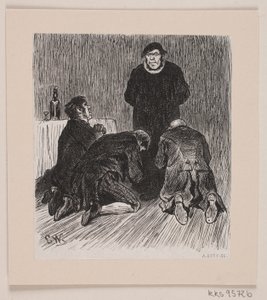 Illustratie voor "De Kolenbrander" door André Bork