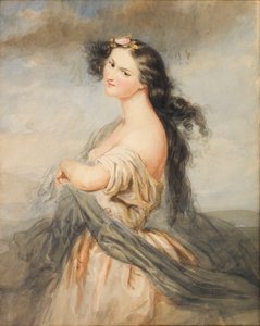 Portret van Juliette Drouet 1806-1883 door André Charles Voillemot