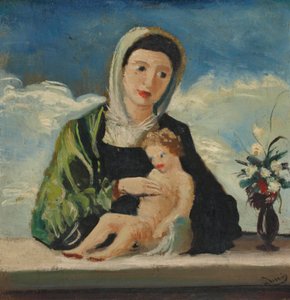 De maagd en het kind (naar Bellini) door Andre Derain