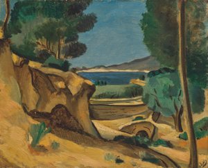 Landschap rond La Ciotat door Andre Derain