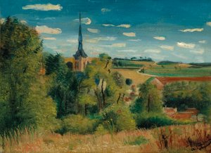 Uitzicht op Donnemarie-en-Montois door Andre Derain