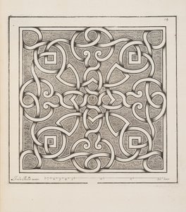 Ontwerp voor Parterre, uit Theatre des Plans et Jardinages, uitgegeven 1652 door André Mollet