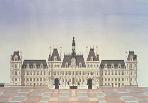 Hotel de Ville, Parijs door Andras Kaldor