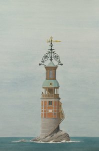 De eerste vuurtoren van Eddystone, Plymouth, Devon door Andras Kaldor