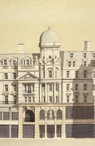 De linnenhal (detail), Regent Street, Londen door Andras Kaldor