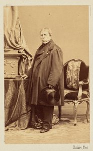 Jean-Auguste-Dominique Ingres, ca. 1860 door Andre Adolphe Eugene Disderi