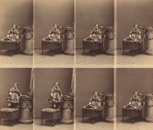 Mademoiselle Trachier, ca. 1860 door Andre Adolphe Eugene Disderi