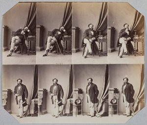 Napoléon Coste, 1859 door Andre Adolphe Eugene Disderi