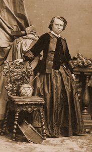 Portret van Rosa Bonheur, c.1861 door Andre Adolphe Eugene Disderi