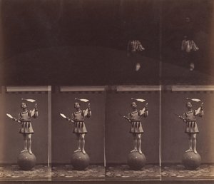 De Goochelaar Manoel, 1861 door Andre Adolphe Eugene Disderi
