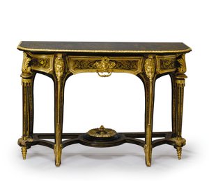 Een van een paar bijpassende Louis XIV pier tafels, c.1710