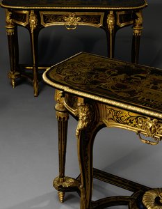 Bijpassend paar Louis XIV pier tafels, ca. 1710
