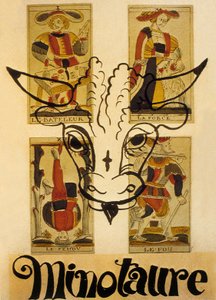 Cover van Frans surrealistisch tijdschrift "Minotaure". door Andre Derain