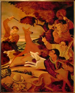 Jacht op herten door Andre Derain