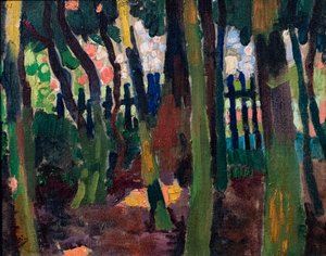 La Clairière, circa 1904 (olieverf op doek) door Andre Derain