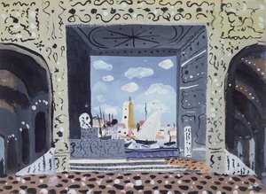 Decorontwerp voor een voorstelling van 