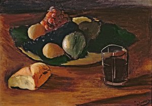Stilleven met een glas wijn, c.1932 (olieverf op doek) door Andre Derain