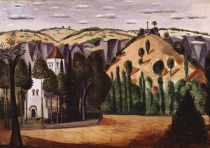 De kerk in Vers door Andre Derain