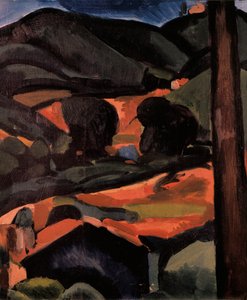 De heuvels door Andre Derain
