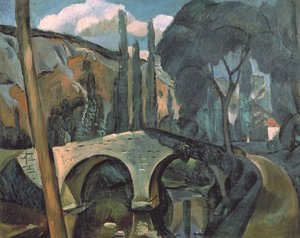 De oude brug door Andre Derain