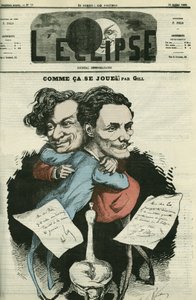 Andre Gill (1840-1885), Franse cartoonist en F. Polo, directeur van 