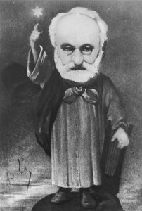 Karikatuur van Victor Hugo (1802-85) als een Tovenaar door Andre Gill
