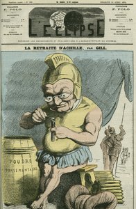 Cartoon van Adolphe Thiers (1797-1877), Franse staatsman. Omslag in 