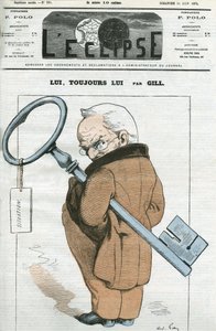 Karikatuur door Adolphe Thiers, Franse staatsman. Omslag in 
