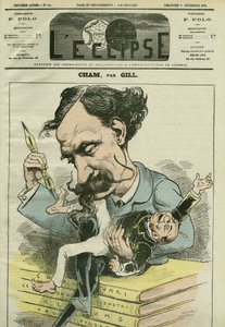 Cartoon door Amedee de Noe dit Cham (1818-1879), Franse cartoonist. Omslag in 