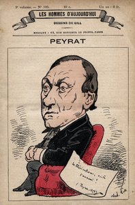 Cartoon van Alphonse Peyrat (1812-1890) Engelse journalist uit 