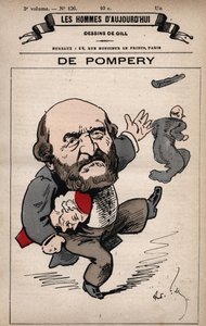 Cartoon van Edouard de Pompery 1812-1895 uit 