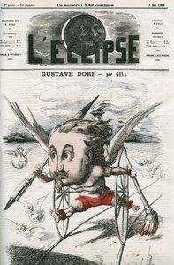 Gustave Dore (1832-1883), Franse schilder, illustrator en cartoonist door Andre Gill