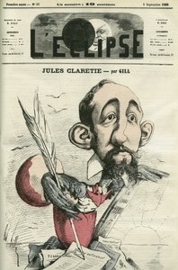 Jules Claretie (1840-1913), Franse romanschrijver, toneelschrijver en criticus