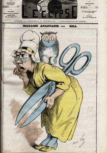 Madame Anastasia met de schaar van censuur