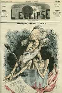 Naam Gagne, illustratie van een kandidaat in een verkiezing. Omslag in 