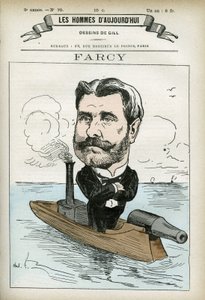 Portret van Alphonse Farcy (1817-?), Franse portrettist. Karikatuur door Gill, Parijs door Andre Gill