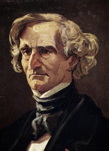 Portret van Hector Berlioz, Franse componist, detail door Andre Gill