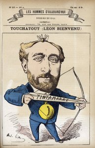 Portret van Leon Bienvenu, Franse journalist en auteur van 