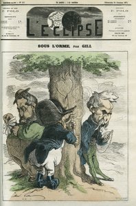 Onder de iep, Napoleon III, Emile Ollivier wachten, dit zijn de hoofdrolspelers van de nederlaag van Sedan. Omslag in 