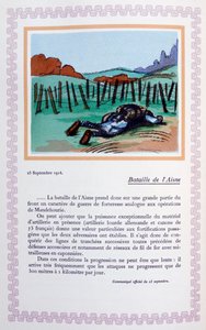 De Slag bij de Aisne, 25 september 1914, 1919 door Andre Helle