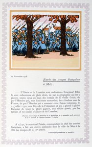 De intocht van Franse troepen in Metz, 19 november 1918, 1919 door Andre Helle