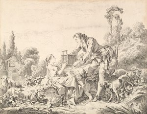 Een vriendelijke herder door Andre Laurent