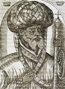 Abyssinische priester, uit Universal Cosmology, gravure door Andre Thevet
