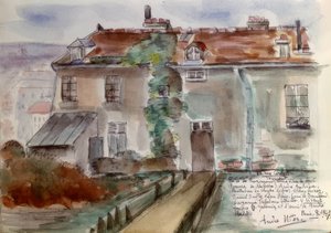 Parijs, Huis 12 Rue Cortot