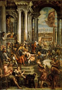 De Byzantijnse keizer Alexius IV Angelus ... (olieverf op doek) door Andrea (1539 1614) Vicentino