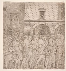 De Triomfen van Caesar: De Senatoren, c.1495 door Andrea (school of) Mantegna